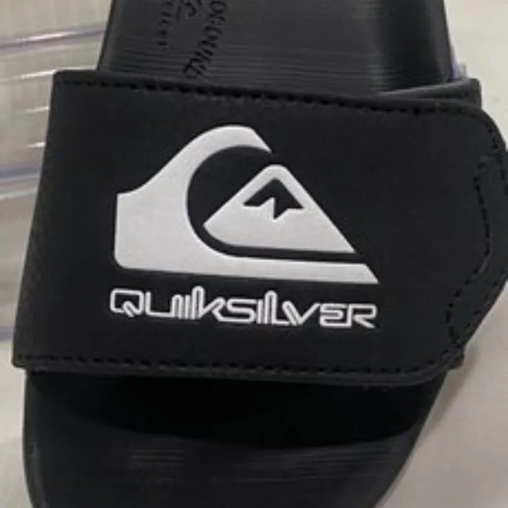 Quiksilver Sunset Slide Adjust Black Sandals Youth 12 / EU 29